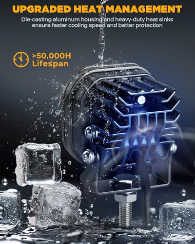 image for Auxbeam XP-Ultra Series 3Inch 80W Spot Flood Combo Ditch Lights, Far &
