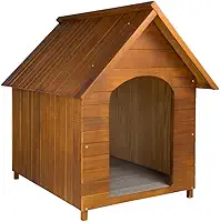 Casa Casinha De Cachorro em Madeira Pintada Extra Gigante N7 (Cerejeira)