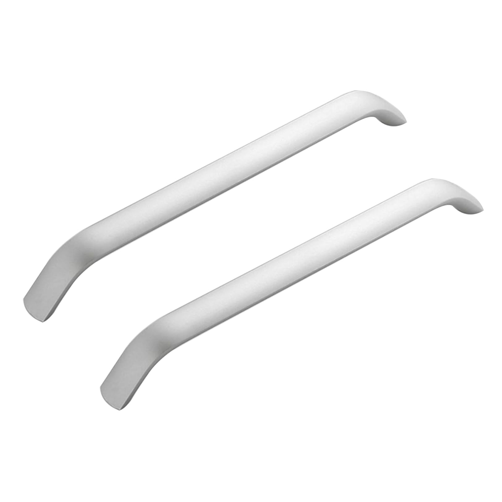 TYYCKJ 2 Pack Drawer Handles Cupboard Door Handles Solid Kitchen Furniture Knobs Silver Wardrobe Handles Aluminum Alloy Wine Cabinet Knobs (Hole Distance 256mm)