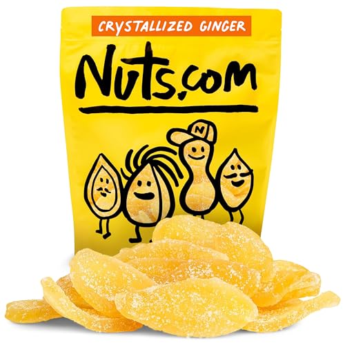 Nuts.com Crystallized Ginger Pieces - Candied Premium Ginger Slices, 1 lb