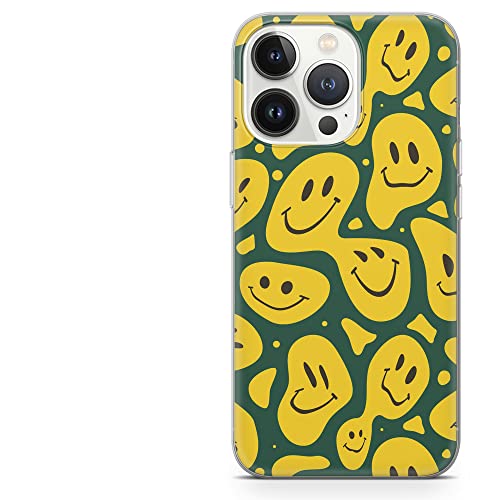Coque Huawei P50 Pro antichoc en TPU souple slim avec motif preppy smiley pour smartphone