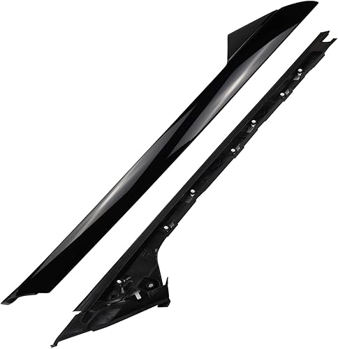 Kit de moldura para parabrisas delantero lateral del conductor exterior e interior compatible con Ford Explorer 2011 2012 2013 2014 2015 2016 2017