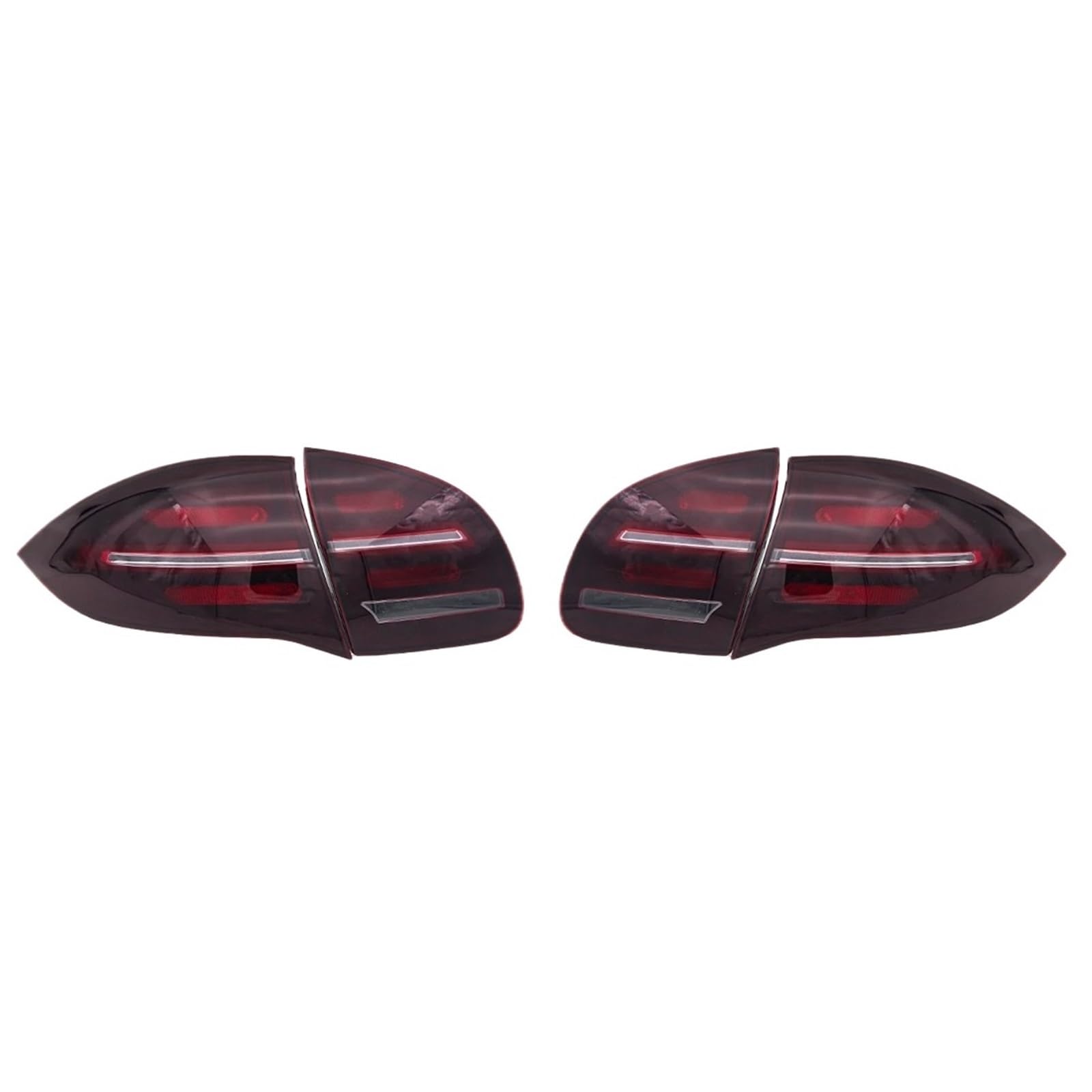 Head Lamp Pasuje do Porsche Cayenne 2011-2014 Światła do jazdy dziennej LED Dynamiczne kierunkowskazy(Red)