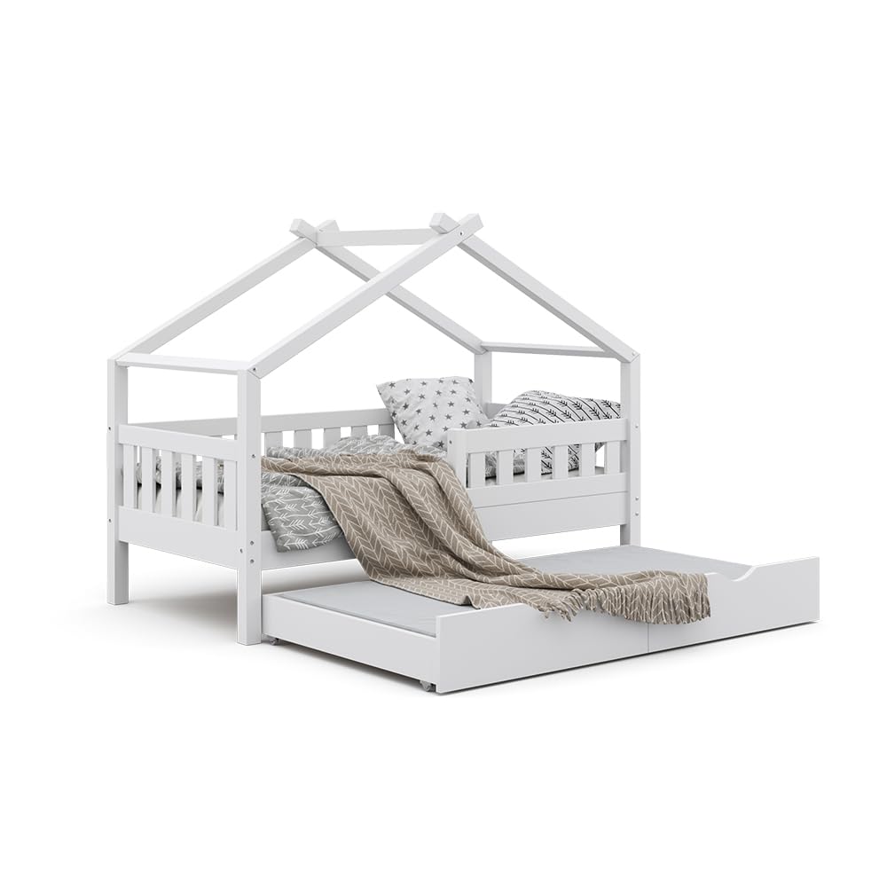 VitaliSpa Matelas pour Enfants, Blanc, 80x150cm H2 Degré de dureté, Convient aux Lits pour Enfants et Adolescents, Lavable en Machine