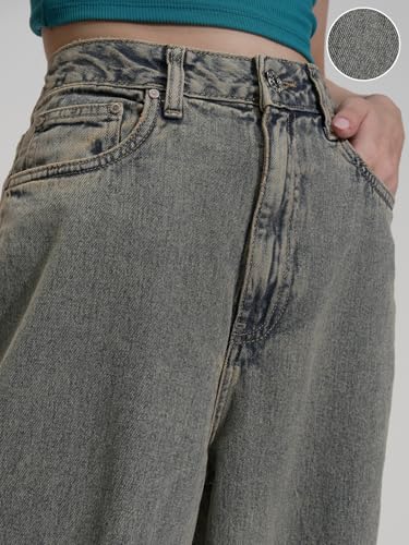 Image of Tokyo Talkies Women Cotton Baggy Jeans | Machine wash