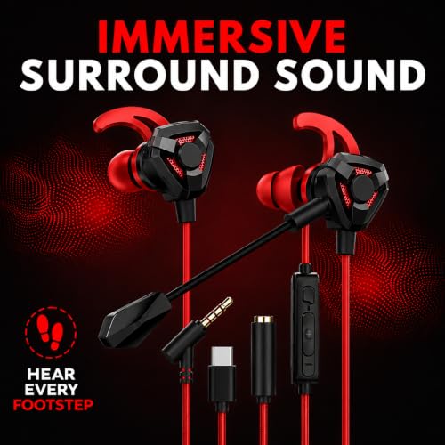 Mianix Gaming Wired Earphones with Dual Mic - Image 4