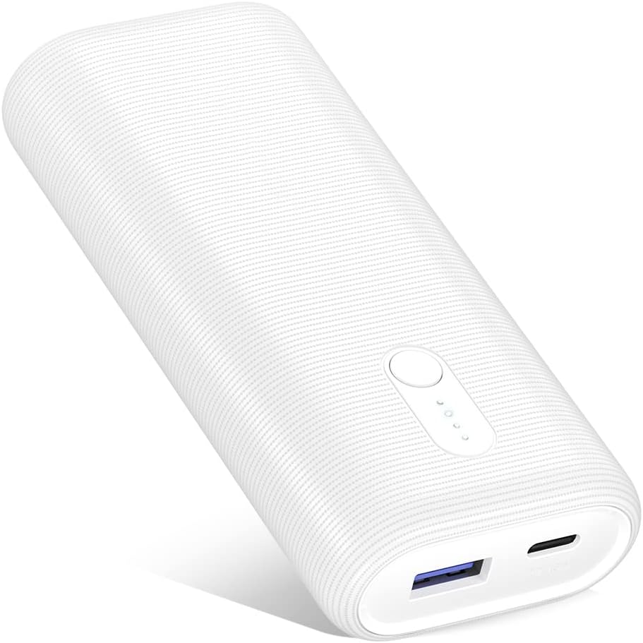 EnergyCell 10000mAh Portable Charger, PD 18W Power Bank with USB C, Smallest and Lightest Compact External Battery Compatible with iPhone 13/12/11/XR/XS/X, Samsung, Google LG, iPad and More