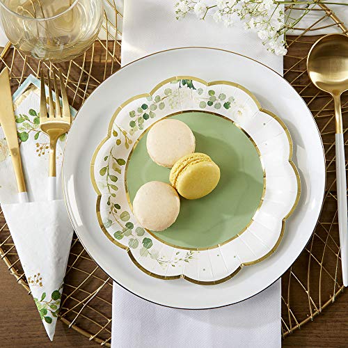 Kate Aspen 00251NA-KIT Sage Green Party Decorations, Eucalyptus Floral Botanical Garden 62 Piece Party Tableware Set (16 Guests)- Perfect For Greenery Baby Shower & Bridal Showers thumb #4
