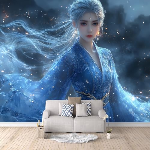Papel Pintado 3D Bailarina 200x140 cm Fotomurales Tejido No Tejido, Segunda Dimensión Papel Tapiz Grande Murales Fotográfico Moderno Decoración de Paredes