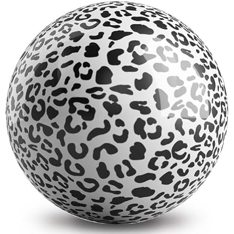 On The Ball Bowling KR Strikeforce Modern White Leopard 10lb Bowling Ball Made of Polyester (10) Cover