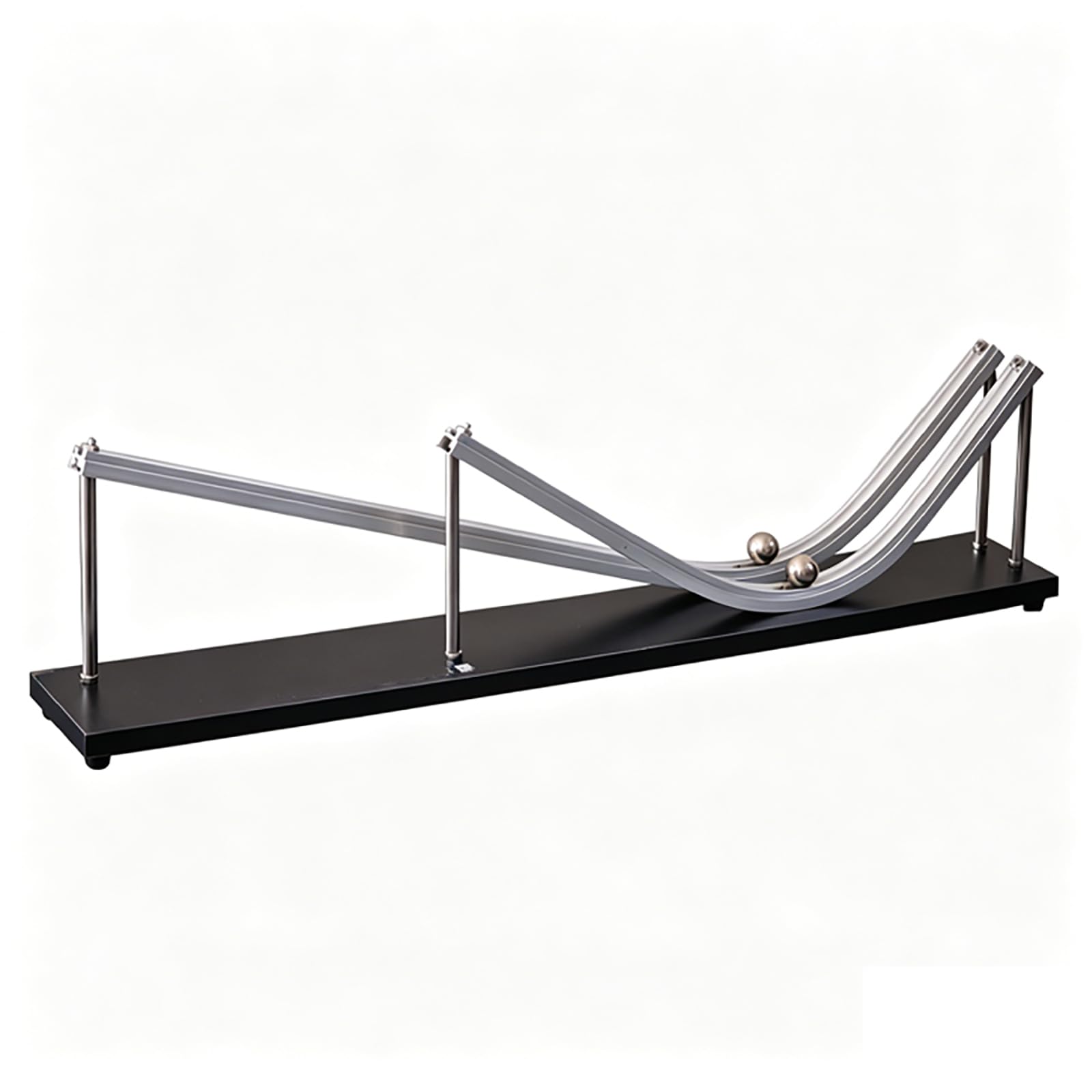 WLSYX Physics Inertia Demonstrator, Newton's First Law Static Object Demonstration, Mechanics Experiment Education Tool, Aluminum Alloy Track And Ultra-smooth Surface, For School Education