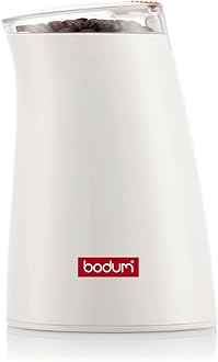 Bodum C-Mill Electric Blade Coffee and Spice Grinder, Stainless Steel Blade, White