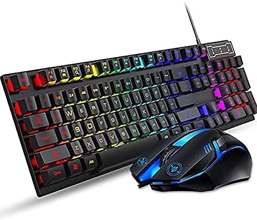 T-Wolf Gaming Keyboard and Mouse connected via USB