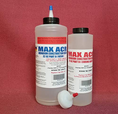 Aquarium Safe Epoxy Resin - MAX ACR A/B for Coating Casting Strong Glue Fiberglassing Resin, for...