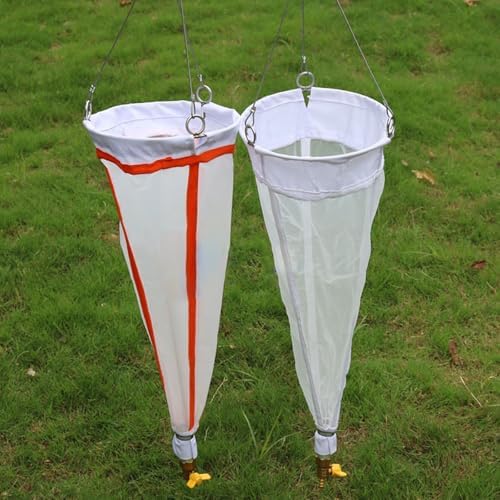 20/25 μm Plankton Net - 625/500 Fine Mesh, Durable Nylon, 23.62 in (60 cm) Length, Ideal for Phytoplankton & Protozoa Collection, Biological Research Tool