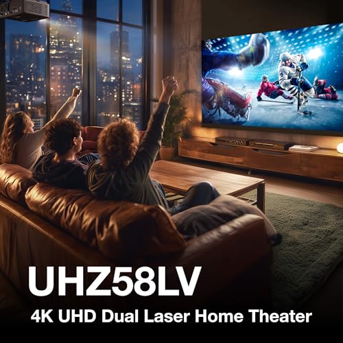 Image of Optoma UHZ58LV 3000-Lumen 4K UHD Portable Dual Laser Projector - Black