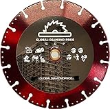 9” Battery Fire Rescue Diamond Blade Safety All Cut Demolition Diamond Saw Blade Cordless Battery Cu