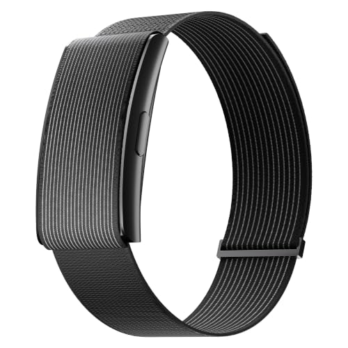 CrossBeats Vector Smart Band with 45 Days Battery Life, 5ATM Waterproof, HRV & SpO2 Tracking, Sleep & Stress Monitoring, 6-Axis Motion Sensor, Strava 