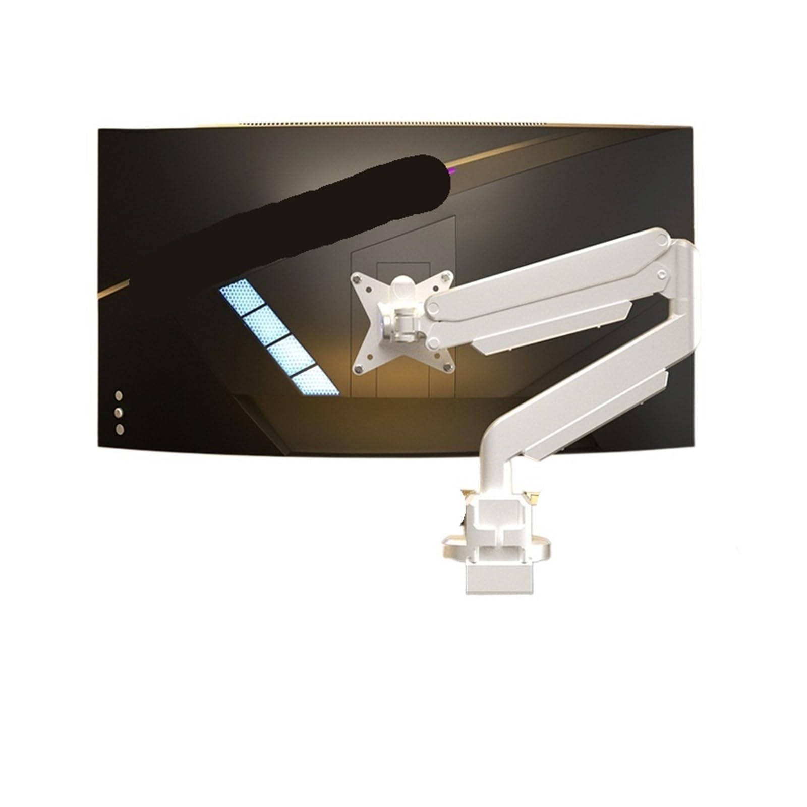Ikpgbzxm One Color Monitor Stand With Cantilever Base, Rotating And Height-Adjustable(Moonlightwhite)