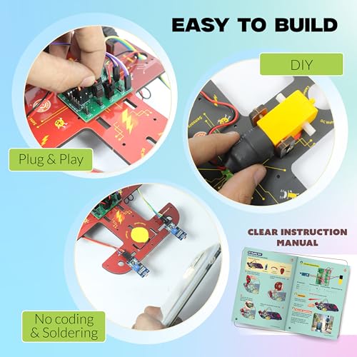 ButterflyEdufields 40in1 STEM Robotics Kits for Kids 8-12 Years | DIY Robots Projects for Kids with Electronics Board & Sensors | Best Educational Homeschooling Gift for 8 10 12 Years | 100+ Parts - Image 7