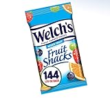 Welch's Fruit Snacks, Mixed Fruit, Gluten Free, Bulk Pack, 1.55 oz Individual Single Serve Bags (Pack of 144)