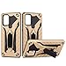 Produktbild COOVY® Cover für Samsung Galaxy S20 + Plus SM-G986BLBDEUB Bumper Case, Hülle Doppelschicht aus Plastik + TPU-Silikon, extra stark, Anti-Shock, Standfunktion | Gold