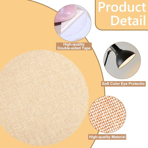 Image of Shades to Cover Ceiling Lights,2Pcs Round Fabric Lampshade Eye Protection Baby Cloth Cover Replacement Lamp Shade Diffuser