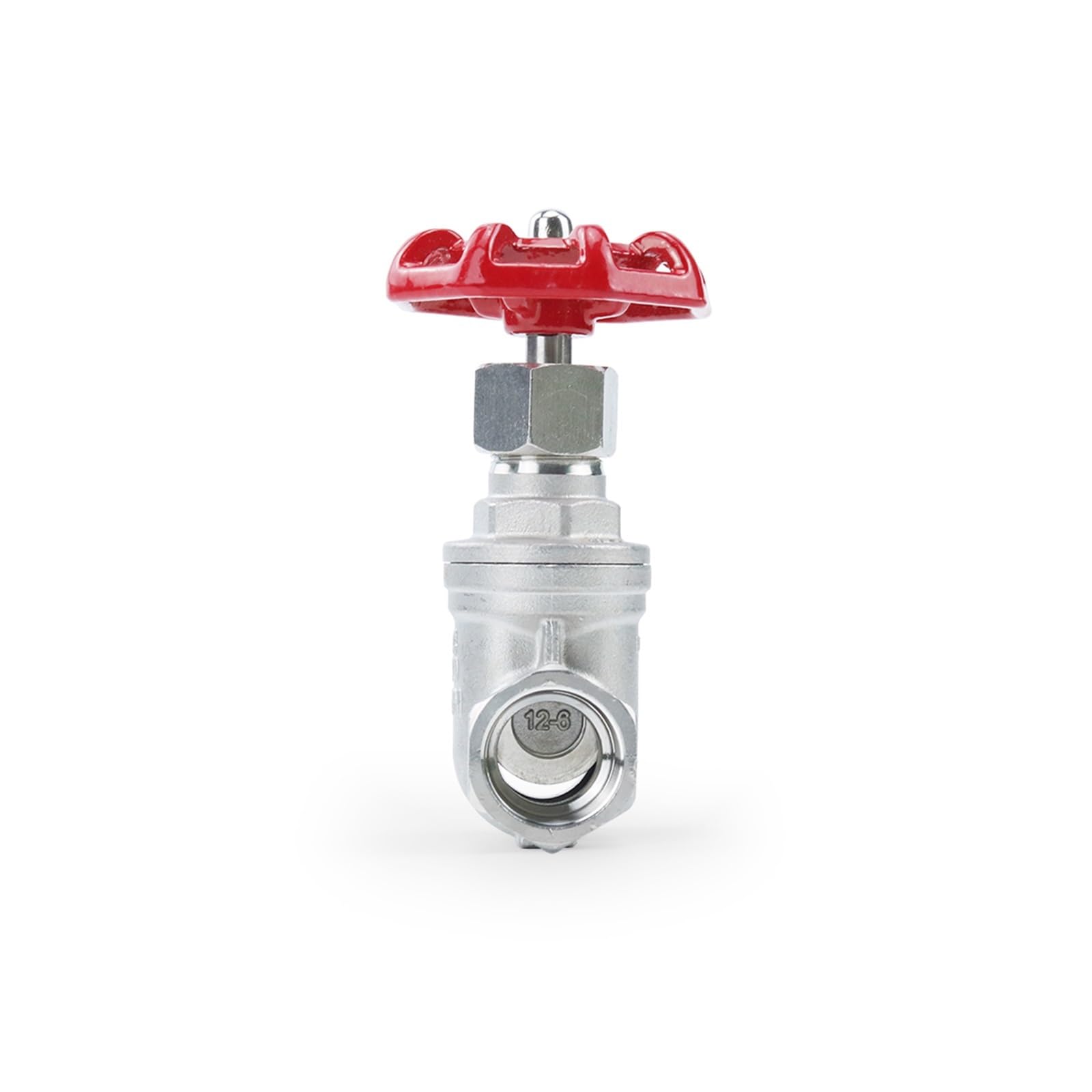 1/2 Y Quot 3/4 1 2 Rosca Hembra Acero Inoxidable SS304 Válvula De Compuerta DN15 DN20 DN25 DN32 DN40 DN50 Paso Directo .6Mpa Ahorro De Agua A Prueba De Fugas(DN40)