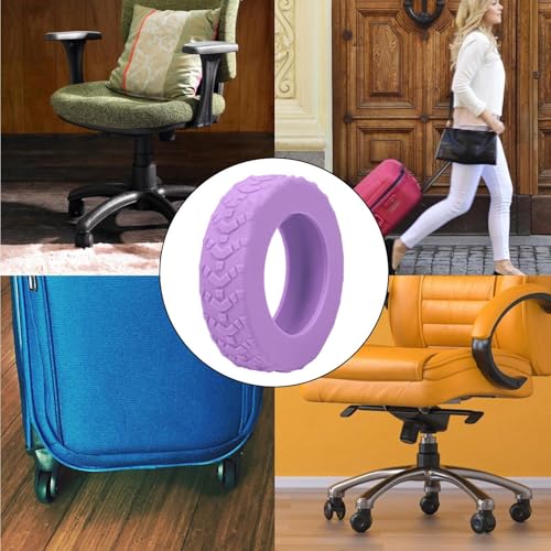 Luggage Wheel Covers, Anti-Noise Protector for Carry-On Luggage, 8X Suitcase Wheel Covers, Chair Wheel Protective Covers, Wheel Protectors for Quiet and Smooth Travel4