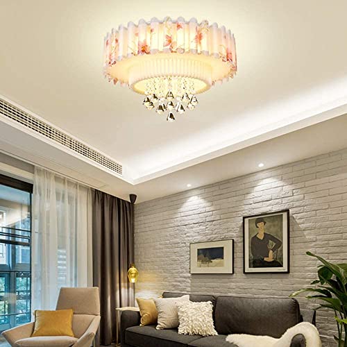 Plafonnier cristal dimmable pour éclairer un grand salon sombre