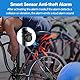 XIAOKOA Einbrecher Alarm,Intelligenter Alarm mit Drahtloser Fernbedienung,Wasserdichter Intelligenter Vibration Sensor Alarm,Geeignet für Fahrrad/Motorrad/Elektrofahrzeug/Roller