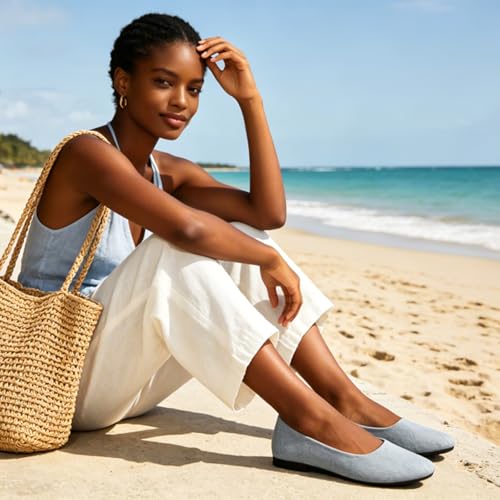 Image of Women's Ballet Flats Shoes Comfortable PU Leather Dress Slip on Shoes Teacher Business Casual