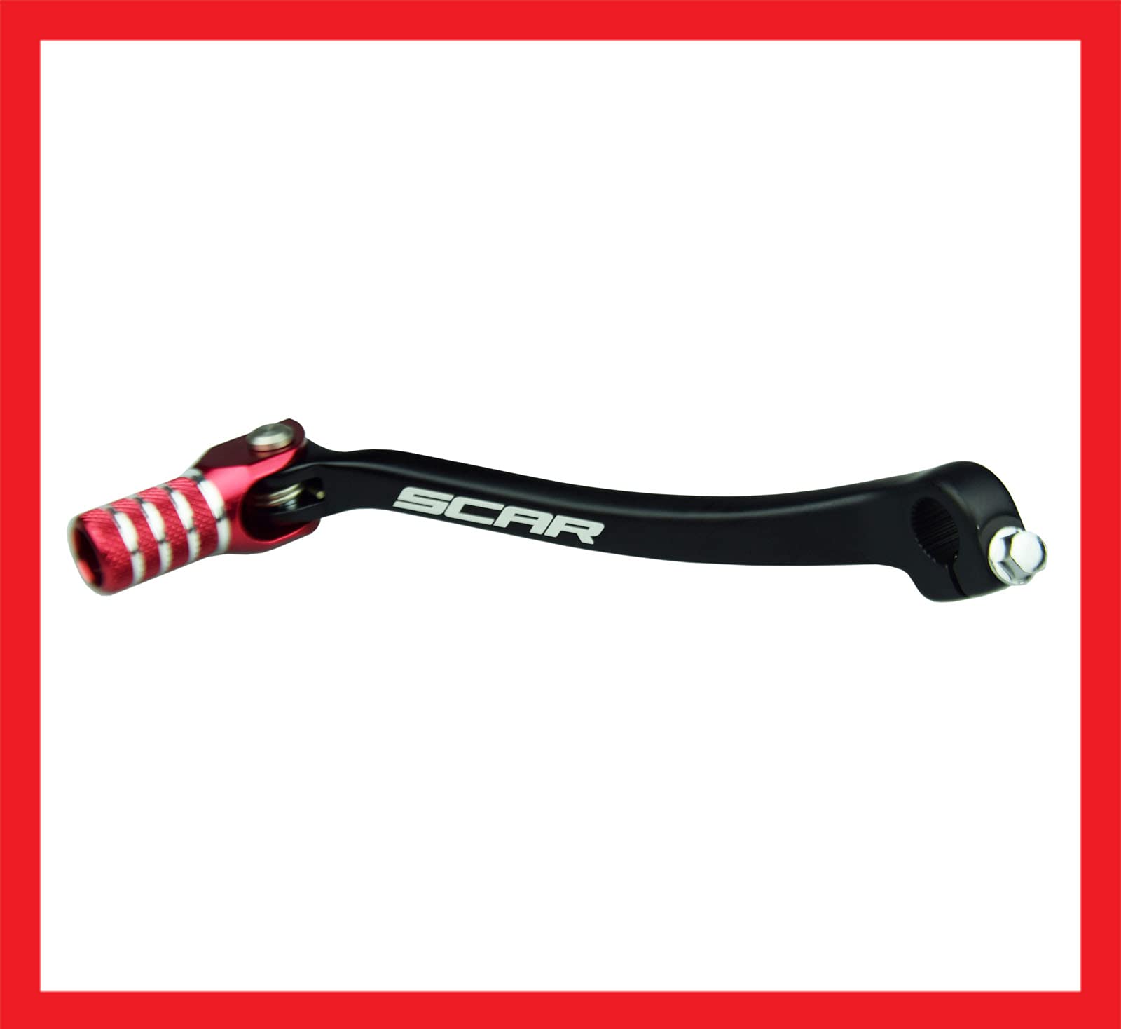 SCAR Sélecteur de vitesse anodisé Compatible avec HONDA CRF 450 CRF450R 08-​16 - Rouge
