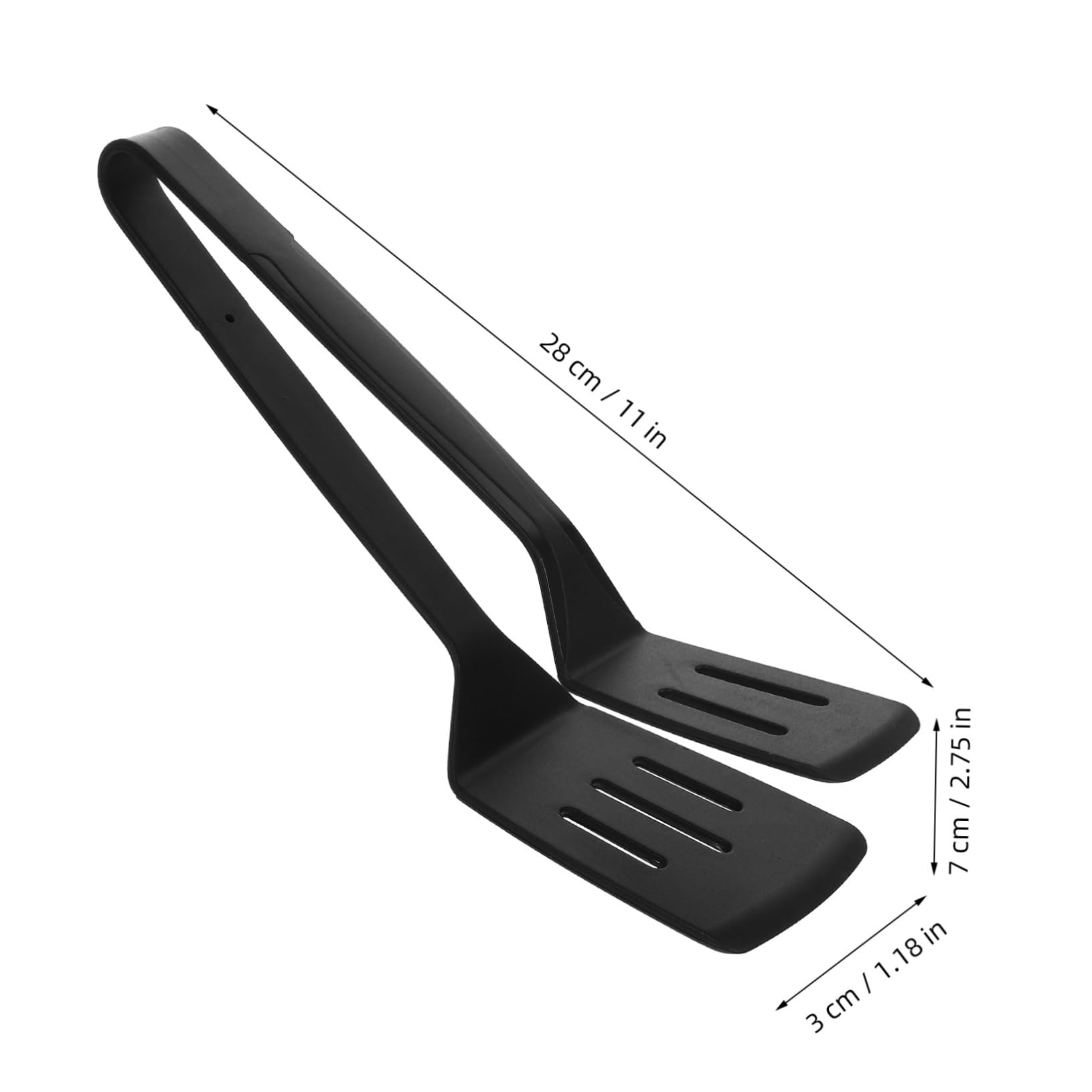 PRETYZOOM 5 Stück Fischspatel aus Silikon küchenzange küchenschaufel silikonspatel kochspatel grillspatel Nicht-Topfmatte Zange zum Kochen Liner Spachtelzange Küchenzubehör Kieselgel Black