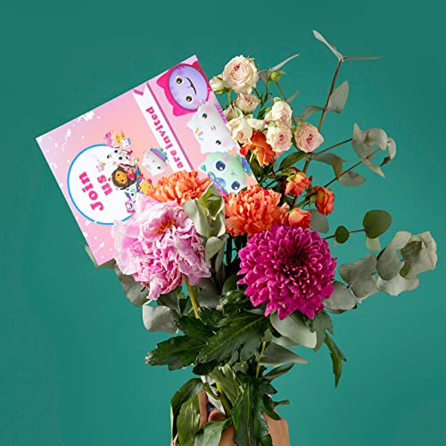 Gabby's Dollhouse Uitnodigingskaarten voor kinderen, 24 stuks dollhouse uitnodigingen, kleur feest, uitnodigingskaart… - Image 8