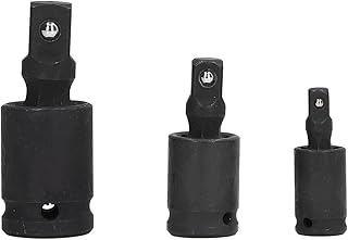 Pilipane 3PCS Universal Joint Socket Adapter Set, Durable Impact Socket Extension Kit for Versatile Drilling