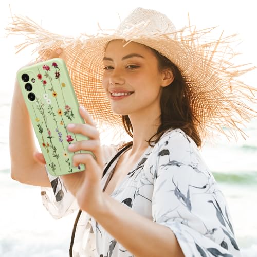 Coque Samsung Galaxy A35 5G fleur transparente silicone souple antichoc - 6