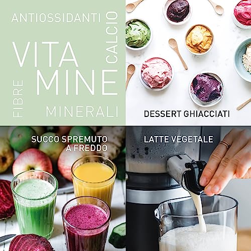 Panasonic Slow Juicer MJ-L700KXE, Estrattore Elettrico, Spremitura di Frutta e Verdura Intera, Apertura 75mm, Design Elegante e Sottile, Sicuro e Pratico, Nero - immagine 6