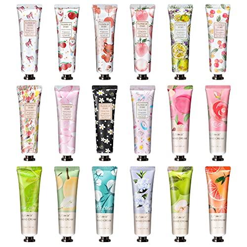 18 Pack Hand Cream for Dry Cracked Hands,Working Hands, Natural Plant Fragrance Hand Lition Moisturizing Hand Care Cream Gift Set Travel Size Hand Lotion