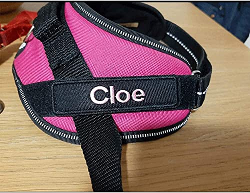 Kamao Custom Embroidery Name Patches,2 Pieces Personalized Tactical Number Tag Iron onHook Fastener for Multiple Clothing Bags Jackets Work Shirts Dog Harness (Black 1), 10x2.54cm