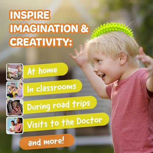 Impresa Fidget Toys Spiky Sensory Rings - 3-Pack, 2-Inch Inner / 4-Inch Outer - Sensory Toys & Classroom Prizes, Fidget Bracelet for Kids & Adults - Image 5