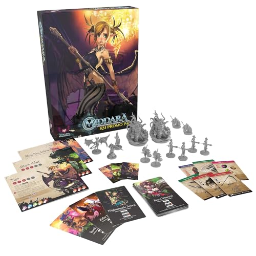 Pack Promocional KSI para Middara - Expansión Compatible con Middara Unintentional Malum: Acto 1, Juego de Mesa Cooperativo de Fantasía para Amigos y Familia (1-4 Jugadores) miniatura 2