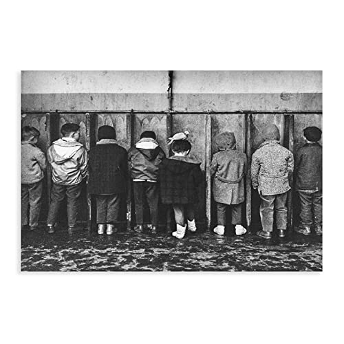 Tableau Toile Decoration sans Cadre Affiche Vintage Pipi Pigeon par Robert Doisneau Sports Paysage Bureau Chambre Décor Cadeau 30x50cm