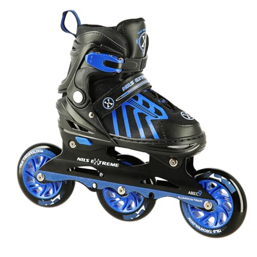 Nils Extreme Mio Inline Skates, Colour: Dark Blue, Size: S (29-33)