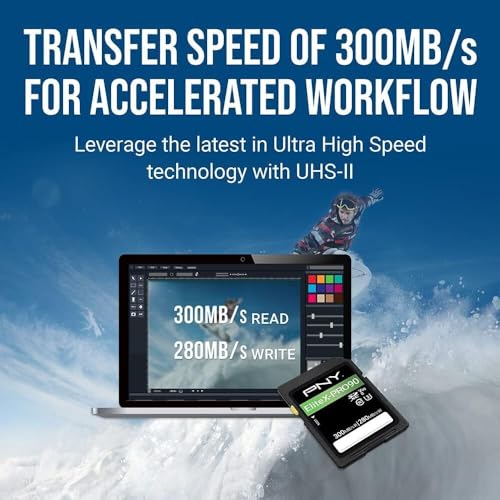 PNY X PRO 90 Carte mémoire flash Video Class V90 / UHS II U3 / Class10 SDXC UHS II - vue 4