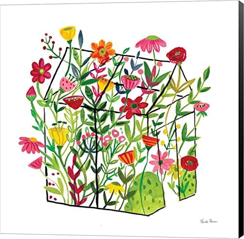 Greenhouse Blooming IV by Farida Zaman Canvas Art Wall Picture, Museum Wrapped, 24 x 24 inches