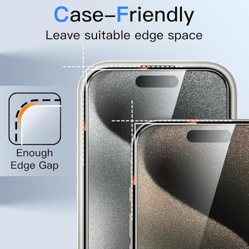 Image of Supershieldz NeoGuard True 360 Privacy Tempered Glass Screen Protector Guard for iPhone 14 Pro Max, 9H Hardness, Anti-Static, Easy Installation Kit