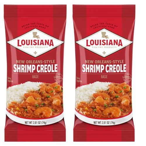 Louisiana Fish Fry Products New Orleans Style Shrimp Creole Base, 2.61 Ounce Bags (Pack of 2)