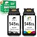 Price comparison product image 545 546 XL COLORETTO Remanufactured Printer Ink Cartridge Replacement 1 Black ,1 tri-Colour combo pack for Canon Pg-545XL CL-546XL 545 546 for Pixma MG2555S iP2850 MG2450 MG2950 MG3050 TR4550 TS205