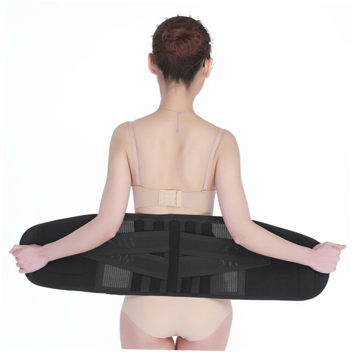 Healeved Belly Wrap Waist Trainer Women's Self Heating Waist Belt Sports Waistband Posture Correction Xxl Black